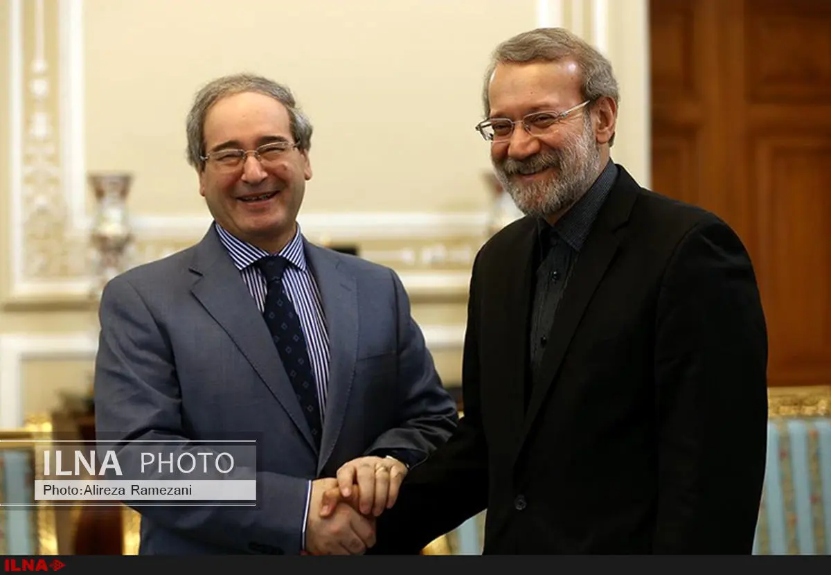 فیصل مقداد با لاریجانی دیدار کرد