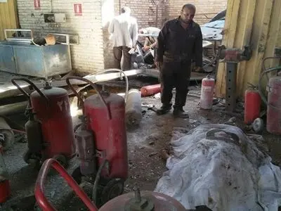 دو کارگر بر اثر انفجار سیلندر گاز مایع کشته و زخمی شدند 
