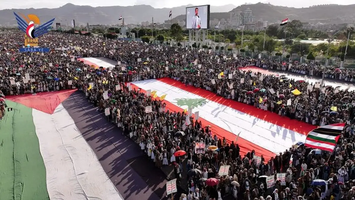 Million-strong march staged in Yemen capital in support of Gaza,
Lebanon
