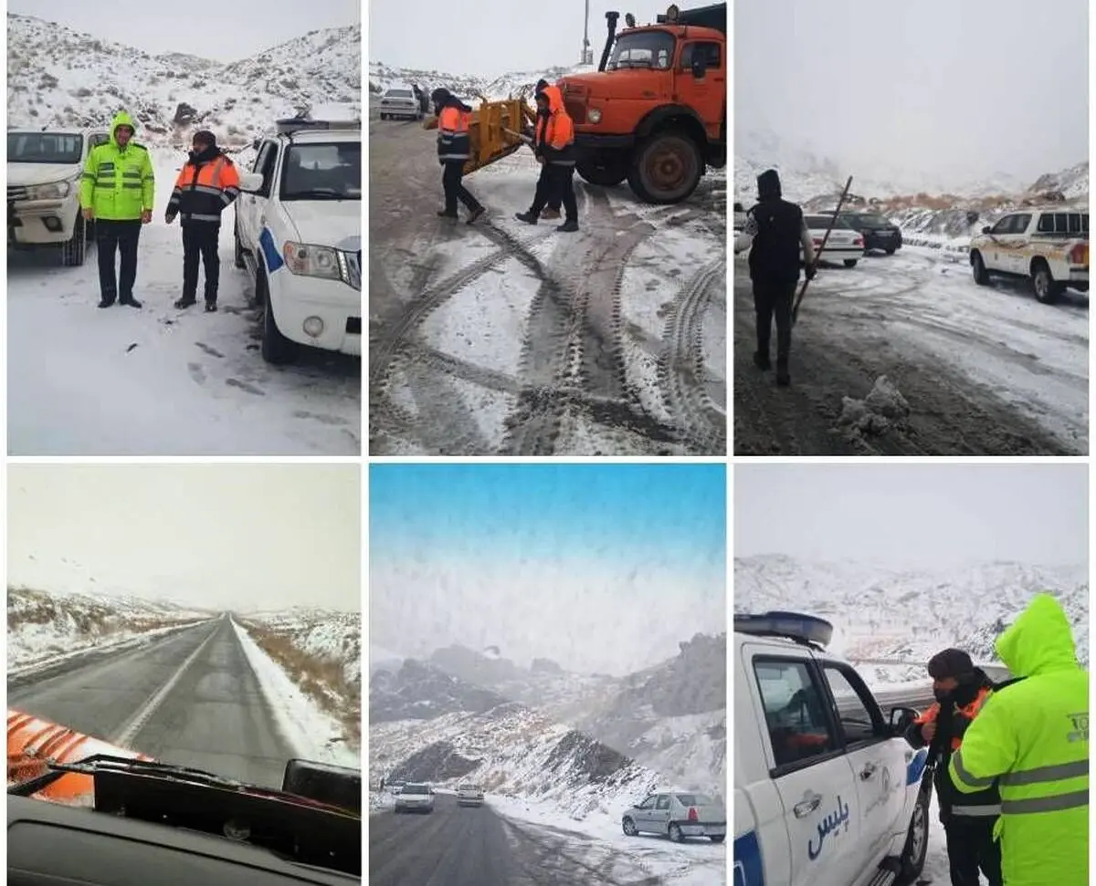 ۵۰۰ خودرو گرفتار در برف جاده‌های دزپارت رهاسازی شدند