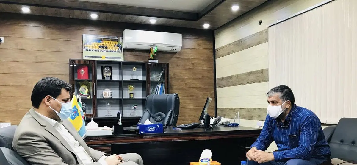حضور مدیرکل ورزش و جوانان استان خوزستان در باشگاه صنعت نفت آبادان