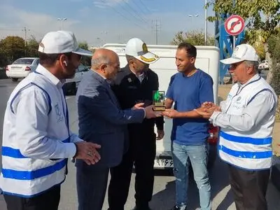 پانزدهمین مرحله تجلیل از رانندگان قانونمند اجرا شد