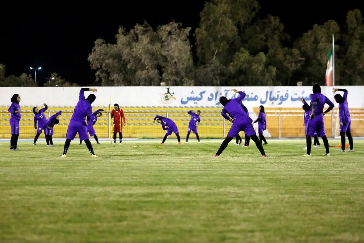 بازی دوستانه تیم ملی بانوان مقابل تیم منتخب کیش