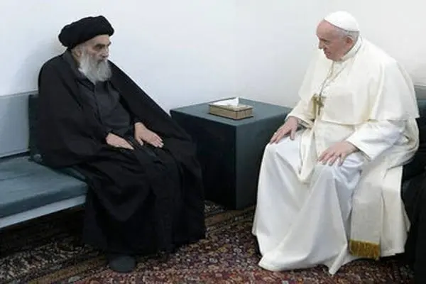 آیت الله سیستانی درگذشت پاپ را تسلیت گفت