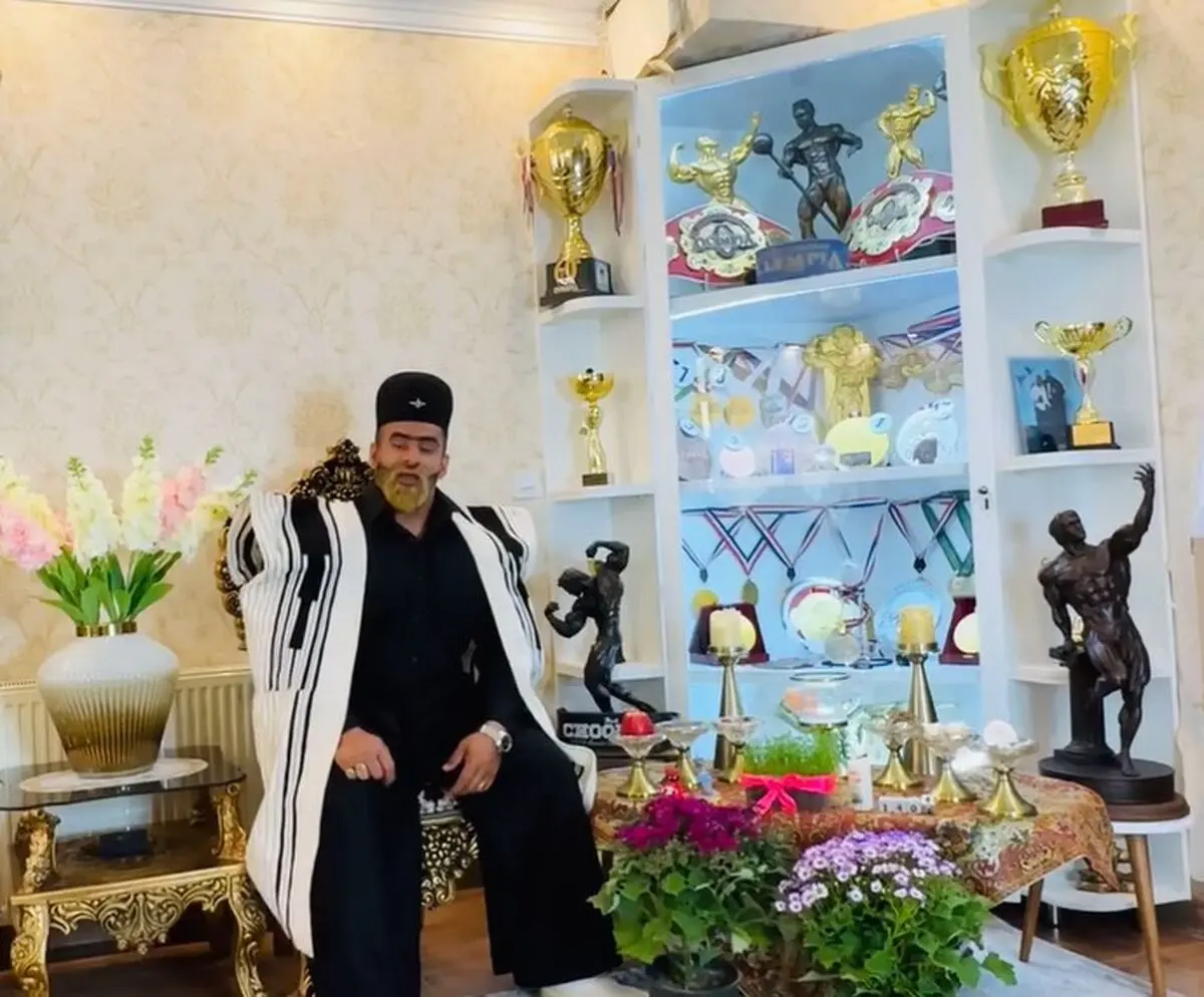 هادی‌ چوپان سال نو را با لباس محلی تبریک گفت + فیلم