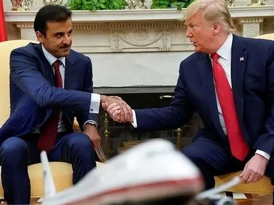 Qatar's emir meets Trump to discuss economy and security