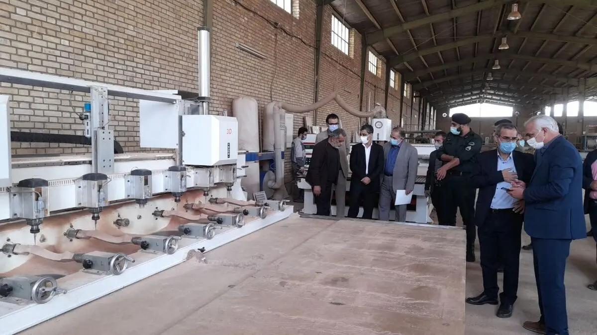 بازدید معاون وزیر صنعت، معدن و تجارت از " صنایع چوب حیدرهایی "