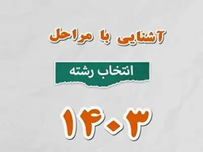آشنایی با مراحل انتخاب رشته آزمون سراسری سال ۱۴۰۳ + موشن گرافیک
