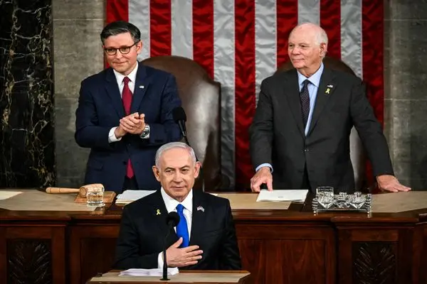 یاوه‌سرایی‌های ضدایرانی نتانیاهو در جریان سخنرانی در کنگره آمریکا