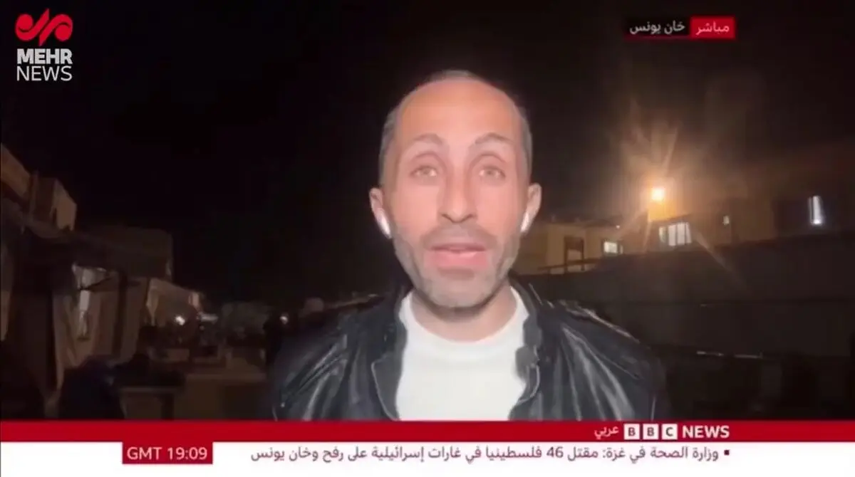 لحظه حمله ارتش صهیونیستی به بیمارستانی در غزه و ترور عضو ارشد حماس هنگام پخش زنده شبکه «الجزیره» و «بی‌بی‌سی عربی» + فیلم