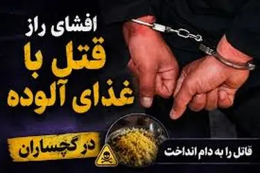 دستگیری عامل قتل ناشی از خوراکی آلوده در گچساران