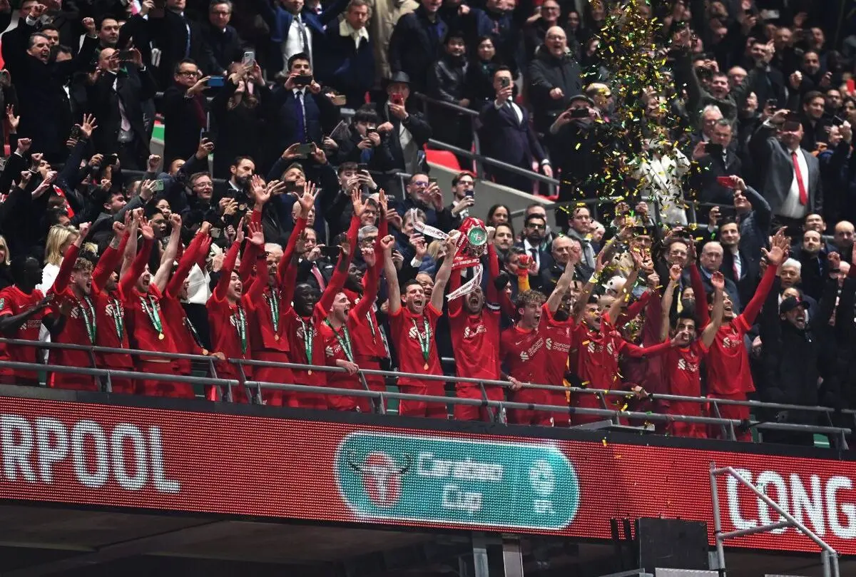 ویدیو: جشن قهرمانی لیورپولی‌ها در جام اتحادیه