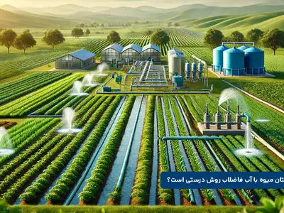 آبیاری درختان میوه با آب فاضلاب بله یا خیر؟