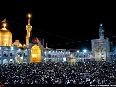 لحظه تحویل سال ۹۸ در حرم مطهر رضوی