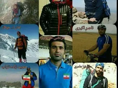 تشییع پیکر 7 کوهنورد فقید مشهدی در شهر ازنا (تصاویر)