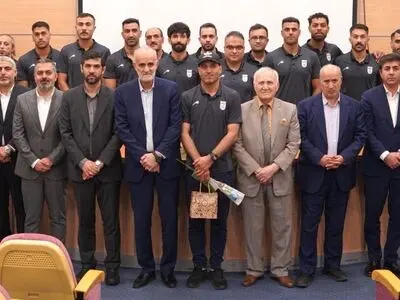 مراسم بدرقه تیم ملی فوتبال ساحلی برگزار شد