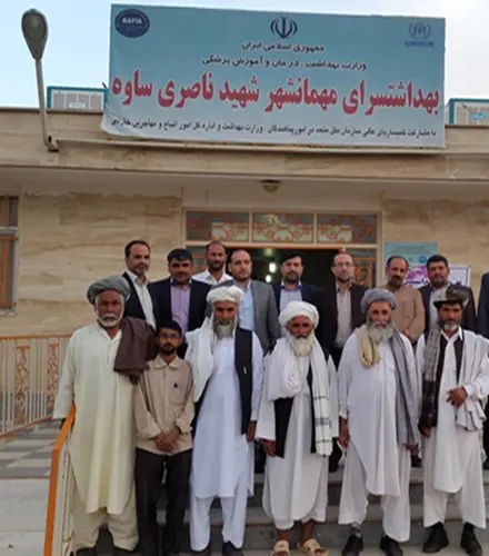 طرح توسعه مرکز بهداشت‌سرای مهمانشهر شهید ناصری ساوه به بهره‌برداری رسید