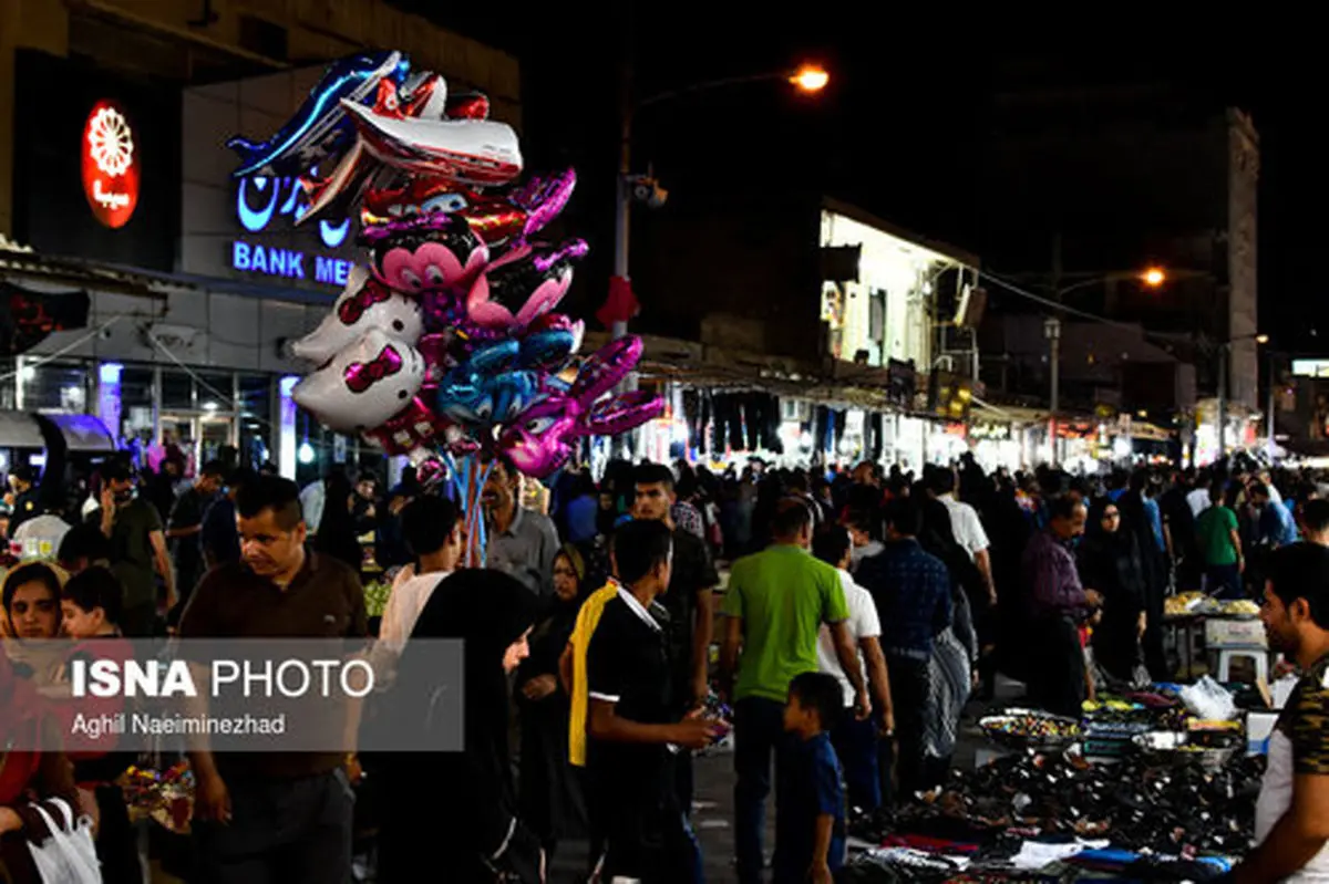 بازار شب عید فطر در خوزستان(تصاویر)