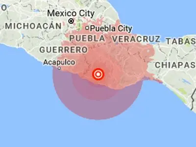 وقوع زمین‌لرزه پنج و ۹ دهم ریشتری در مکزیک