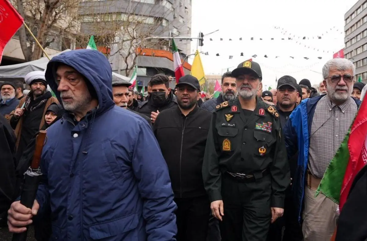 سردار رادان در راهپیمایی روز قدس حضور یافت 