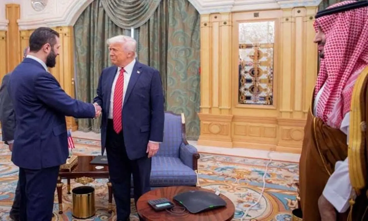 ترامب يدعو الشرع للانضمام لاتفاقيات أبراهام مع كيان الإحتلال