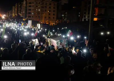 وداع با پیکر شهید مدافع وطن در قزوین