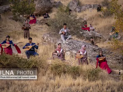 جشن مهرگان در غار کرفتو دیواندره 
