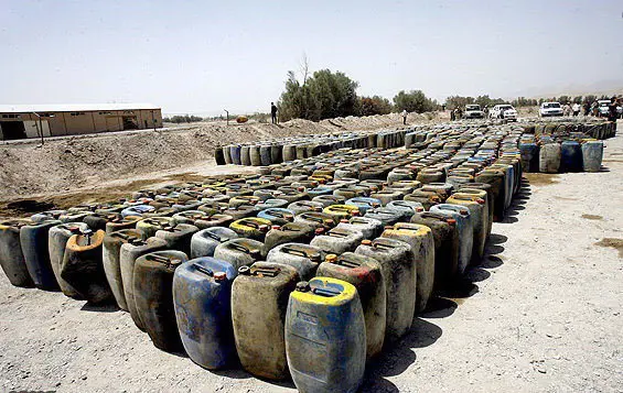 کشف ۱۰ هزار لیتر سوخت قاچاق در حاشیه شهر مشهد