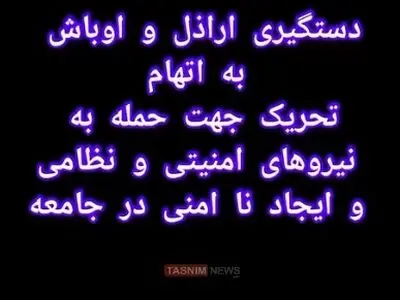 دستگیری یک نفر از اراذل و اوباش به اتهام تحریک جهت حمله به نیروهای امنیتی و نظامی و ایجاد ناامنی در جامعه + فیلم