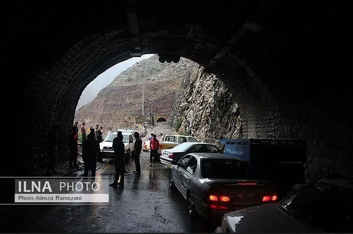 یک کشته و یک مصدوم بر اثر ریزش تونل در محور کرج –چالوس
