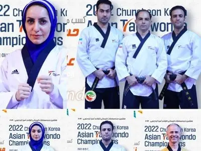 تکواندو قهرمانی آسیا؛ یک طلا و 6 نقره سهم ملی پوشان پومسه ایران 