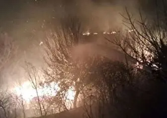 تداوم آتش سوزی در جنگل‌های آغوزبن رودبار