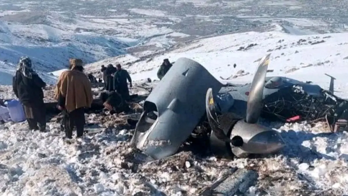 سقوط یک پهپاد در افغانستان