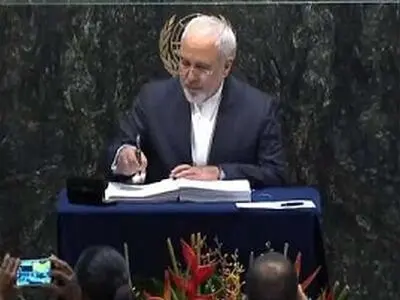 Iran signs Paris climate deal at UN