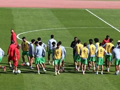 تمرین تیم ملی امید قبل از بازی با ازبکستان