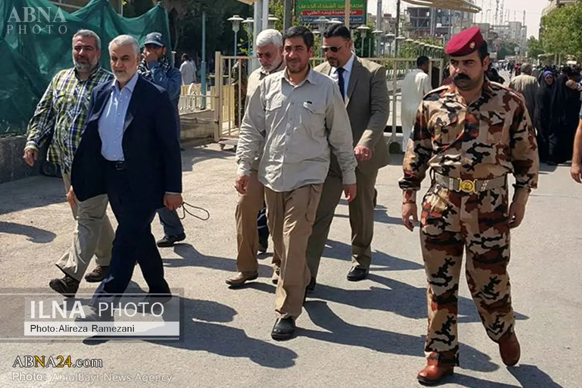 سردار سلیمانی در کربلا + تصاویر