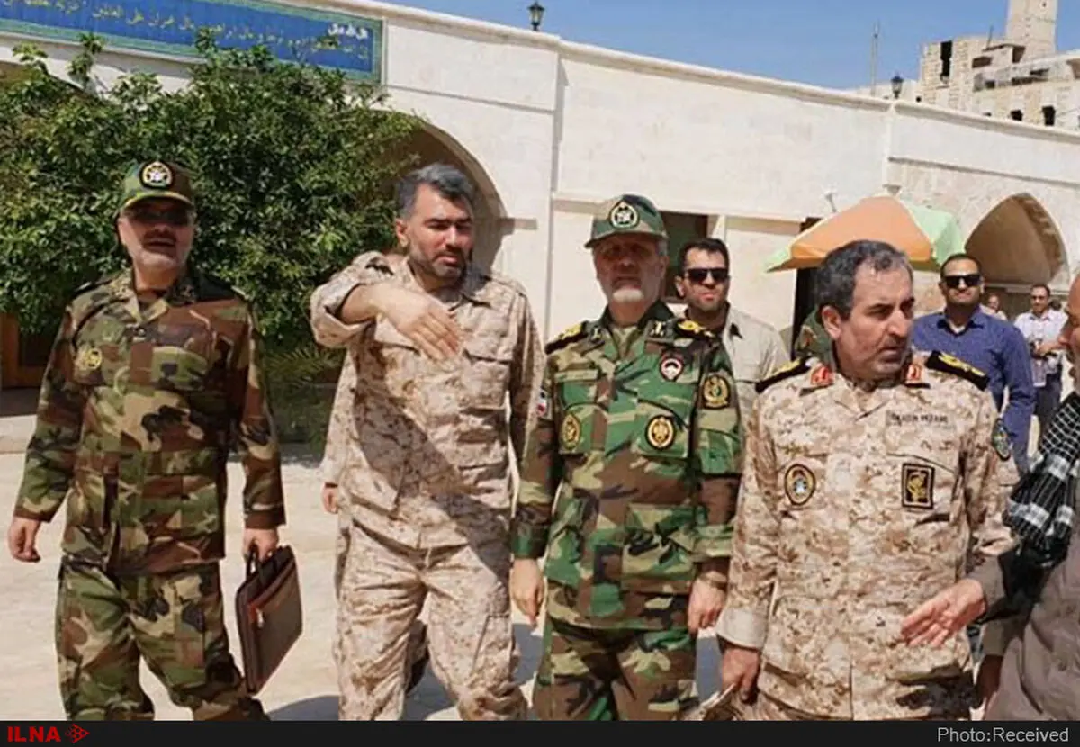 امیر حاتمی از روند پاکسازی شهر حلب بازدید کرد