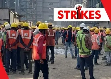 مرگ کارگران نیروگاه هند و شروع ناآرامی گسترده