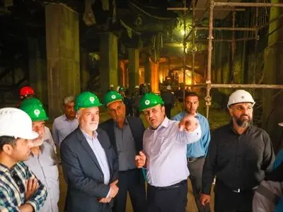 بازدید سرزده شهردار شیراز از ضلع غربی خط ۲ مترو