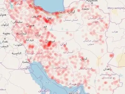 نقشه میزان خطر ابتلا به کرونا در استان‌های مختلف کشور+ تصویر