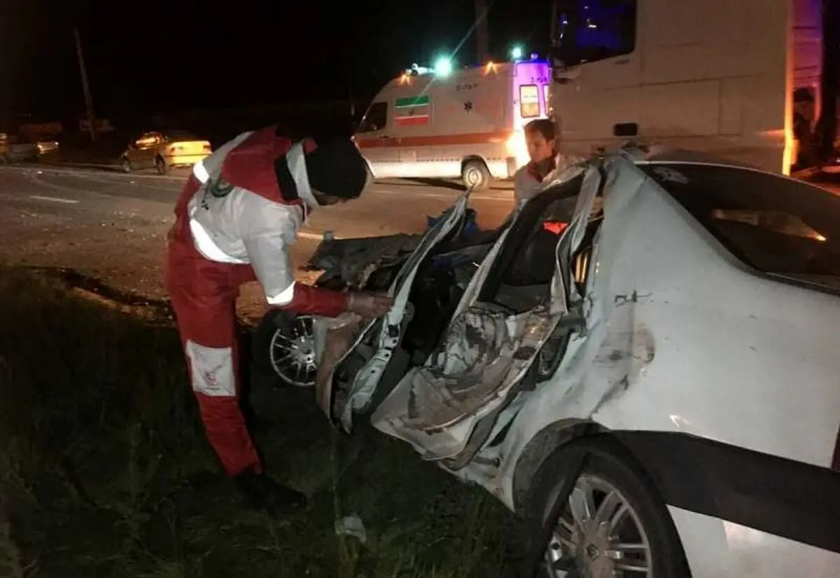 کُشته و زخمی شدن ۲ نفر در تصادف مرگبار اِل ۹۰ دشترومِ بویراحمد