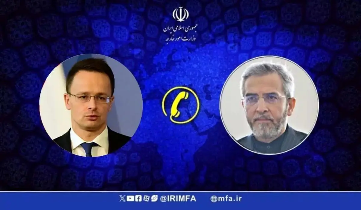 Iran Acting FM holds phone conversation with Hungarian FM, talks bilateral ties Israeli crimes