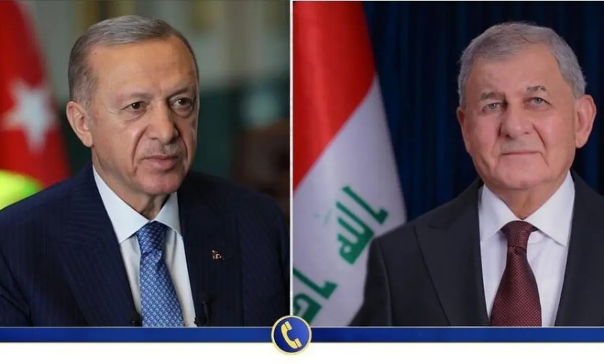 تبریک تلفنی رئیس‌جمهور عراق به اردوغان
