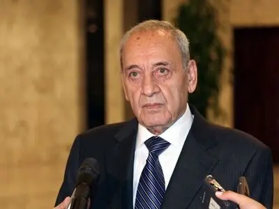حضور «نبیه بری» در ورزشگاه شمعون به نمایندگی از رئیس‌جمهور لبنان
