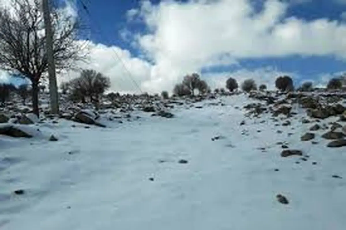 بارش اولین برف پاییزی در گردنه زمزیران مهاباد +فیلم