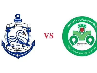 نیمه اول دیدار ذوب‌آهن و ملوان بدون گل به پایان رسید