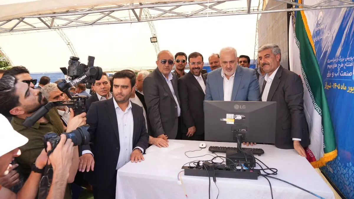 فاز نخست رینگ آبرسانی غرب به جنوب شیراز افتتاح شد