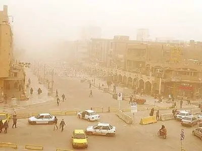 وقوع پدیده ریزگردها شهرستان سردشت را درنوردید