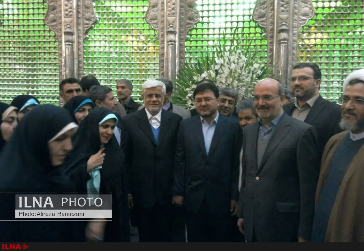 حضور اعضای ائتلاف اصلاح‌طلبان در حرم مطهر امام خمینی