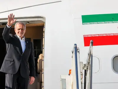 پزشکیان قزاقستان را به مقصد ترکمنستان ترک کرد
